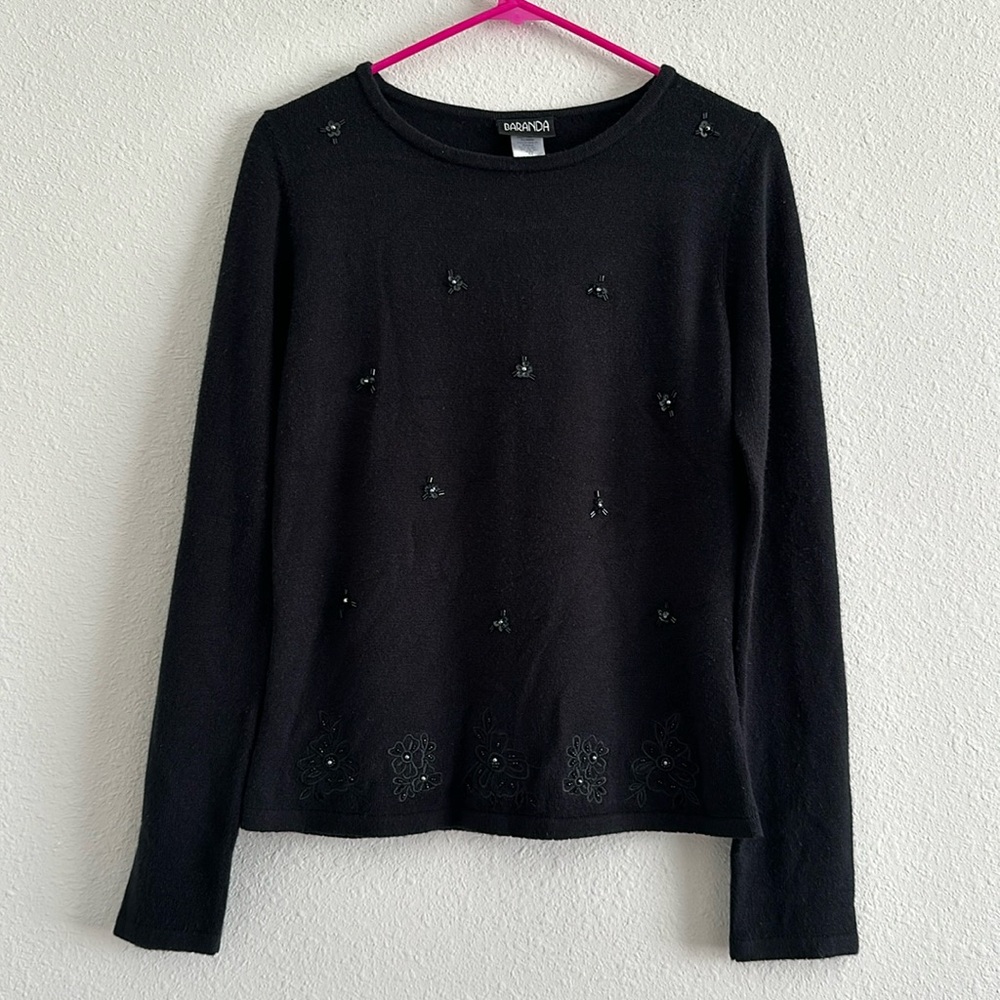 Baranda sequins sweater size medium